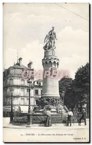 Troyes Cartes postales Le monument aux enfants de l'aube