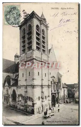 Troyes Cartes postales Eglise Saint Nizier