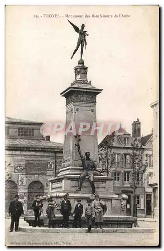 Troyes Cartes postales Monument des bienfaiteurs de l'Aube