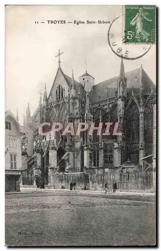 Troyes Cartes postales Eglise Saint Urbain