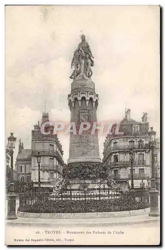 Troyes Cartes postales Monument des enfants de l&#39Aube