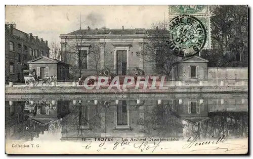 Troyes Cartes postales les archives departementales