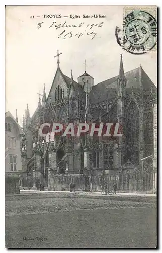 Troyes Cartes postales Eglise Saint Urbain