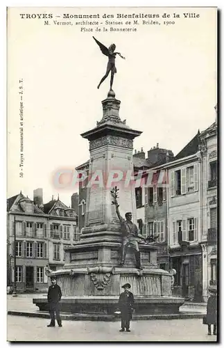Troyes Cartes postales Monument des bienfaiteurs de la ville