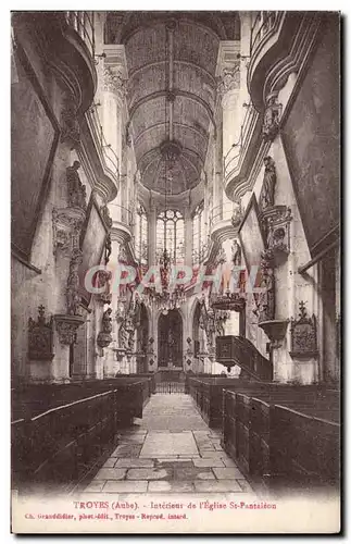Troyes Cartes postales Interieur de l'eglise St Pantaleon