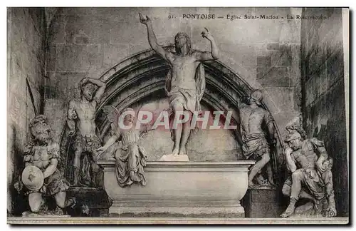Cartes postales Pontoise Eglise Saint Maclou La resurrection