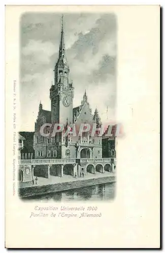 Cartes postales Paris Exposition universelle de 1900 Pavillon de l&#39empire allemand