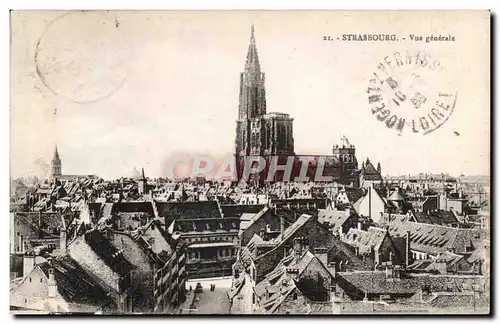 Cartes postales Strasbourg Vue generale