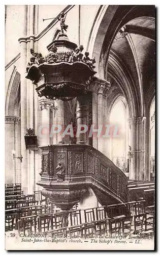 Ansichtskarte AK Chaumont Eglise St Jean Baptiste La chaire