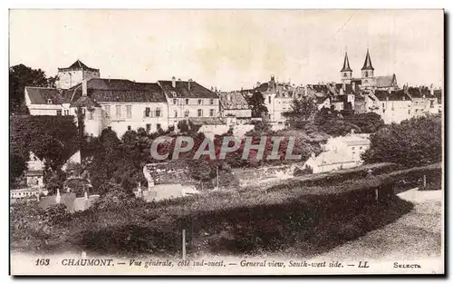 Ansichtskarte AK Chaumont Vue generale Cote Sud ouest