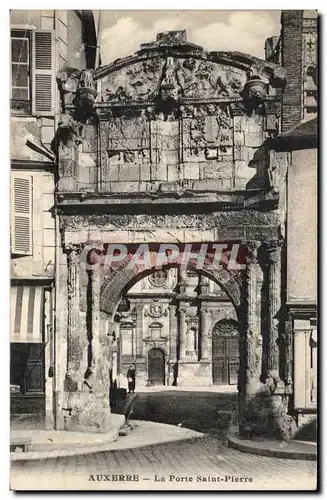 Ansichtskarte AK Auxerre La porte Saint Pierre