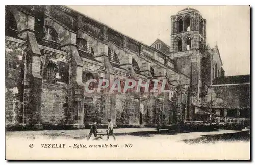 Cartes postales Vezelay Eglise Ensemble Sud