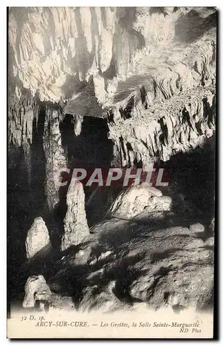 Cartes postales Arcy sur Cure Les grottes La salle Sainte marguerite