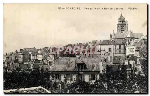 Pontoise Ansichtskarte AK Vue prise de la rue du chateau