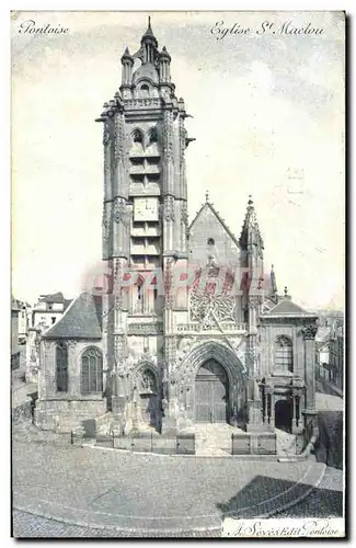 Pontoise Ansichtskarte AK Eglise St Maclou