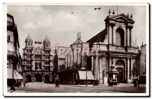 Ansichtskarte AK Dijon Bourse du commerce Eglise St Michel