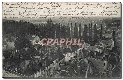 Cartes postales Melun Vue generale