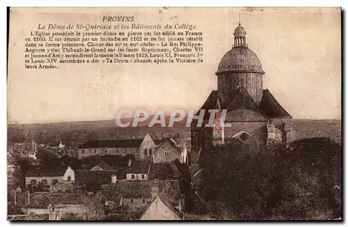 Cartes postales Provins Le dome de St Quiriace et les batiments du college