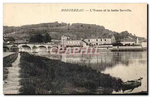 Cartes postales Montereau L&#39Yonne et la butte Surville