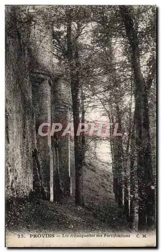 Ansichtskarte AK Provins Les echauguettes des fortifications