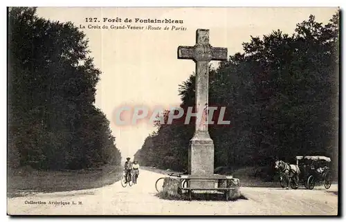 Cartes postales Foret de Fontainebleau La croix du grand Veneur