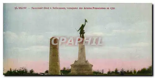 Cartes postales Valmy Monument eleve a Kellermann vainqueur des armees prusiennes en 1792