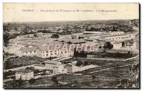 Cartes postales Orange Vue generale de la caserne du 55eme d'artillerie Les baraquements