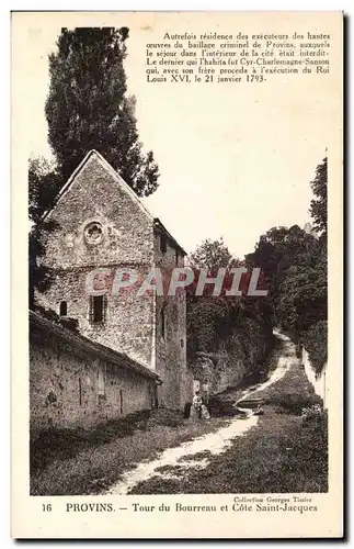 Cartes postales Provins Tour du bourreau et cote Saint Jacques