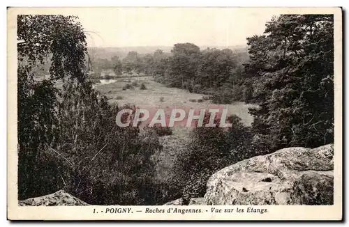 Cartes postales Poigny Roches d&#39Angennes Vue sur les etangs