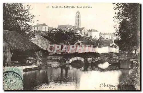 Cartes postales Chateau Landon Bords du Fusin