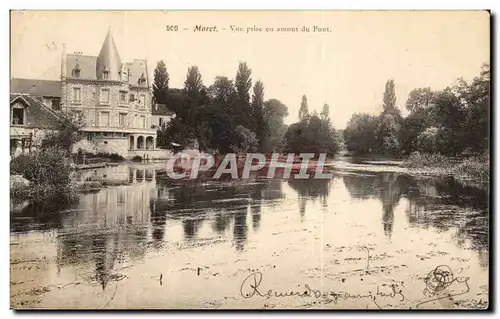 Cartes postales Moret Vue prise en amont du pont