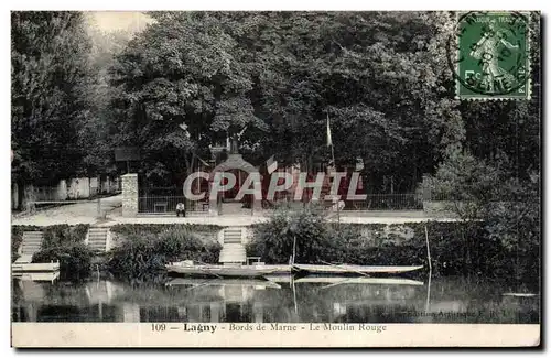 Ansichtskarte AK Lagny Bords de Marne Le moulin rouge