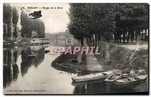 Ansichtskarte AK Melun Berges de la Seine