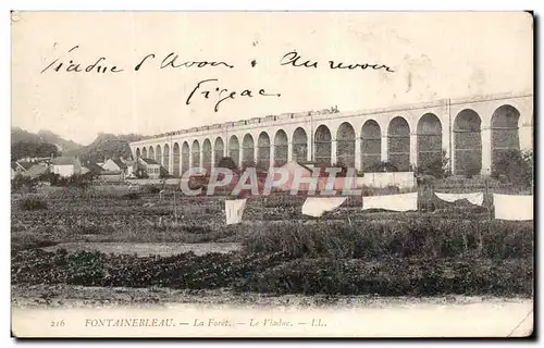 Ansichtskarte AK Fontainebleau La foret Le viaduc