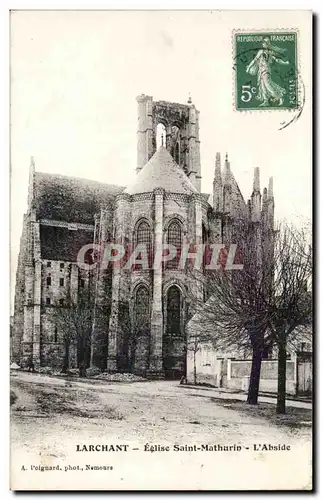 Larchant Ansichtskarte AK Eglise Saint Mathurin L&#39abside