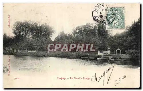 Cartes postales Lagny Le moulin rouge