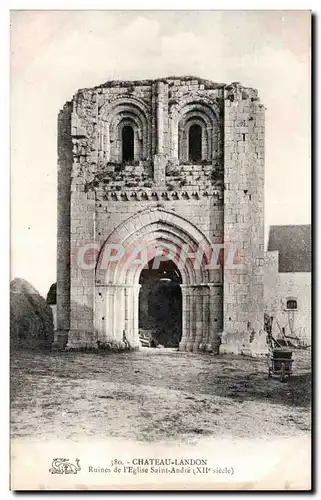 Cartes postales Chateau Landon Ruines de l&#39eglise Ssaint Andre