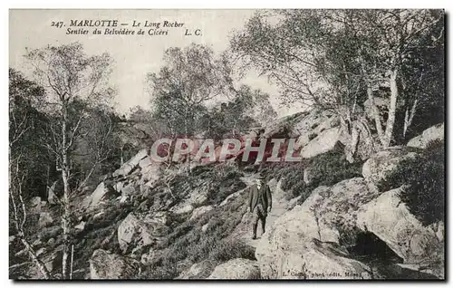 Cartes postales Marlotte Le long rocher Sentier du belvedere de Ciceri