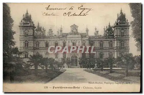 Cartes postales Ferrieres en Brie Chateau Facade