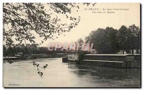 Ansichtskarte AK Meaux Le quai Sadi Carnot Un coin de Marne