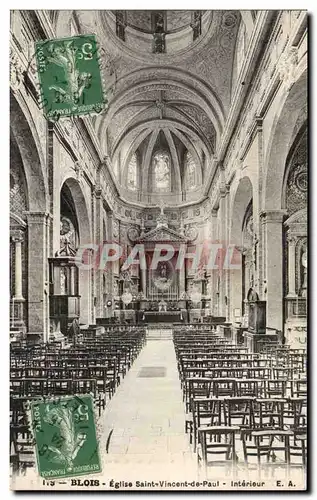 Blois Cartes postales Eglise Saint Vincent de Paul Interieur