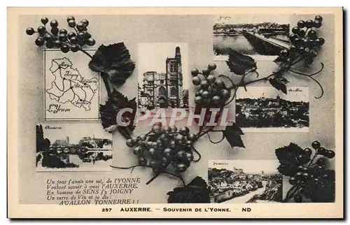 Cartes postales Auxerre Souvenir de l'Yonne