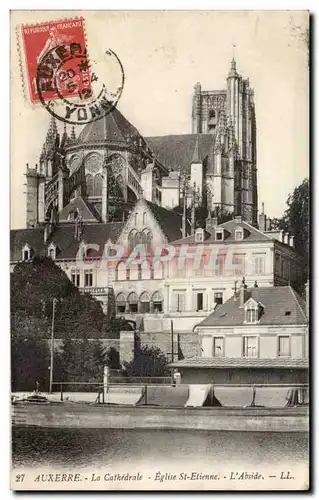 Cartes postales Auxerre La cathedrale Eglise St Etienne L'abside