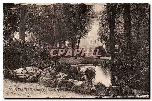 Melun Cartes postales Jardin de l&#39hotel de ville