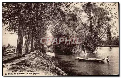 Nemours Cartes postales Le Loing au dessus du Perthuis du montgagnant