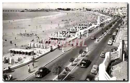 Moderne Karte Les Sables d&#39olonne Vue d&#39ensemble de la plage Volley ball Volley-ball