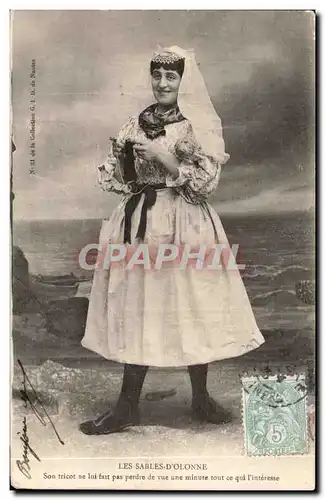 Cartes postales Les Sables d&#39olonne Folklore Femme