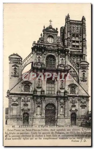 Auxerre Cartes postales Eglise Saint Pierre