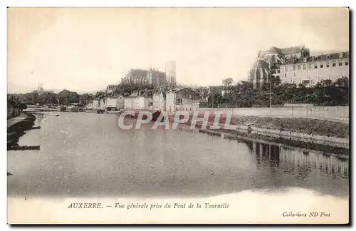 Auxerre Ansichtskarte AK Vue generale prise du pont de la Tournelle