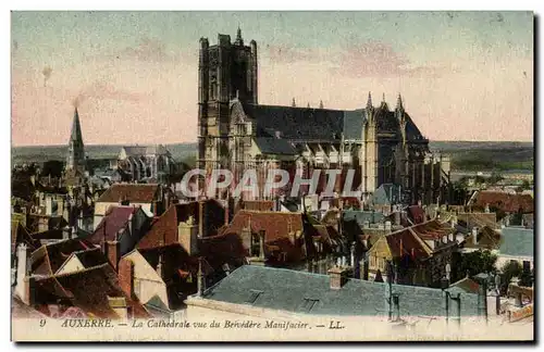 Ansichtskarte AK Auxerre La cathedrale vue du Belvedere Manifacier